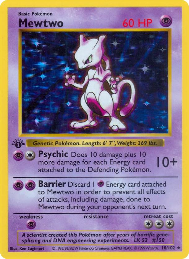 Mewtwo | Base Set (Shadowless) #010/102