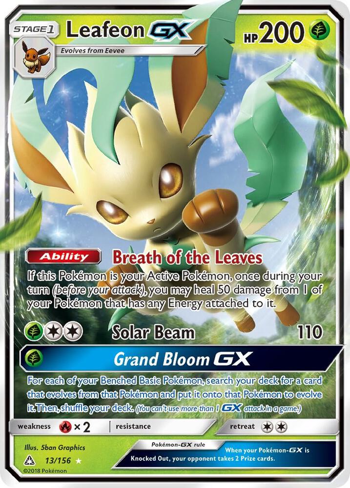Leafeon GX | SM - Ultra Prism #13/156