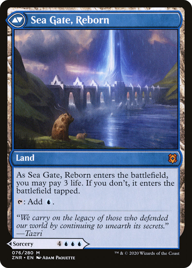 Sea Gate Restoration // Sea Gate, Reborn | Zendikar Rising #76