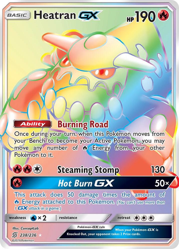 Heatran GX (Secret) | SM - Unified Minds #238/236
