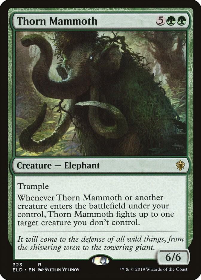 Thorn Mammoth | Throne of Eldraine #323