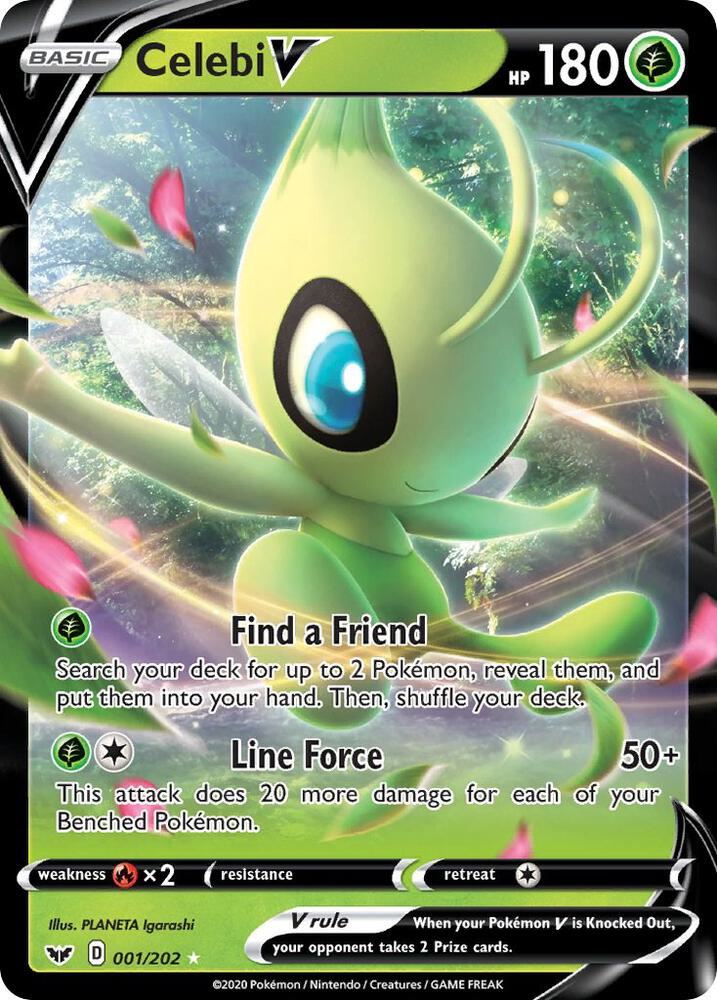 Celebi V | SWSH01: Sword & Shield Base Set #001/202
