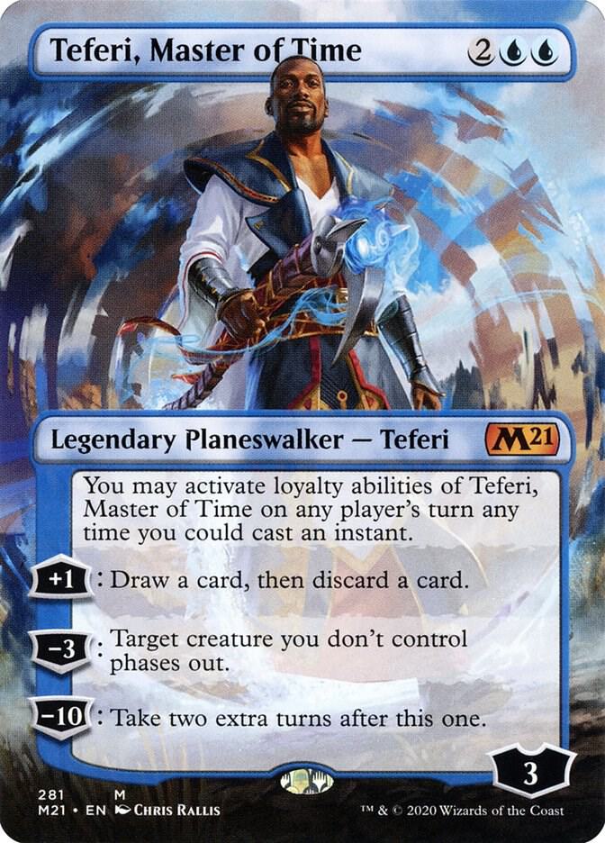 Teferi, Master of Time (Borderless) | Core Set 2021 #281