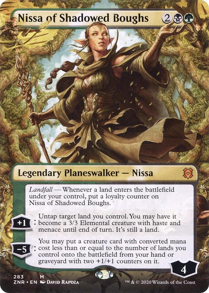 Nissa of Shadowed Boughs (Borderless) | Zendikar Rising #283
