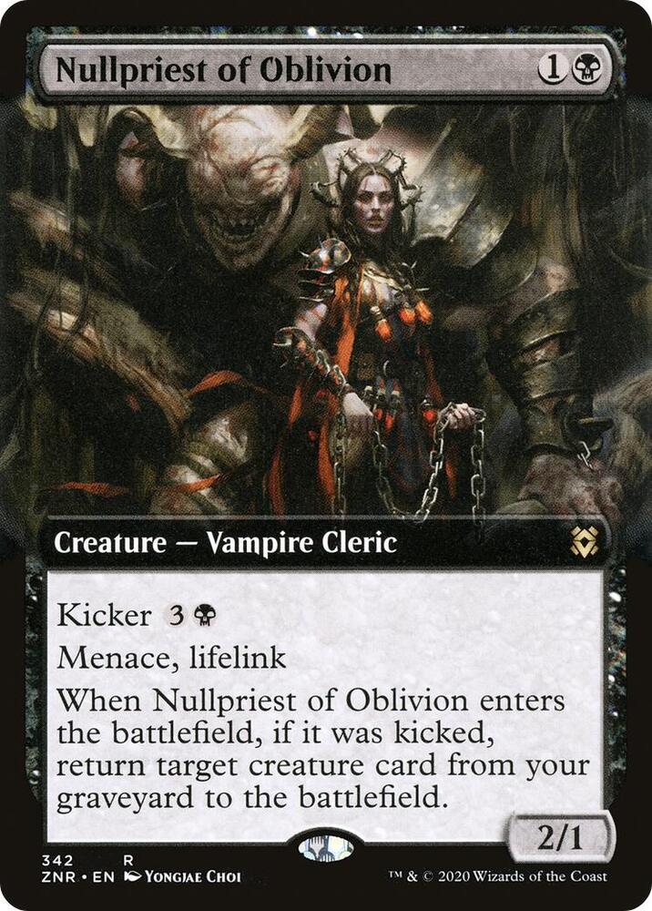 Nullpriest of Oblivion (Extended Art) | Zendikar Rising #342