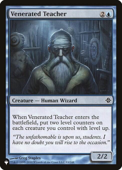 Venerated Teacher | The List Reprints #93/248