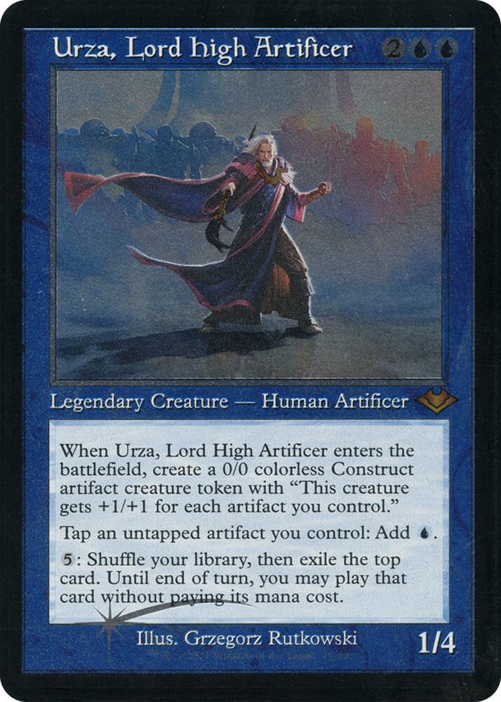 Urza, Lord High Artificer (Retro Frame) (Foil Etched) | Modern Horizons #11