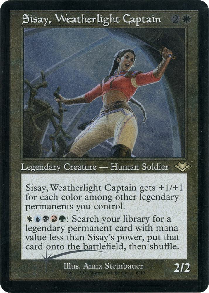 Sisay, Weatherlight Captain (Retro Frame) (Foil Etched) | Modern Horizons #6