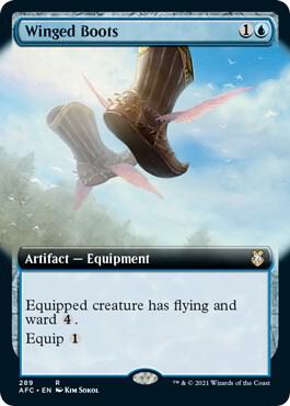 Winged Boots (Extended Art) | Commander: Adventures in the Forgotten Realms #289