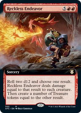 Reckless Endeavor (Extended Art) | Commander: Adventures in the Forgotten Realms #302
