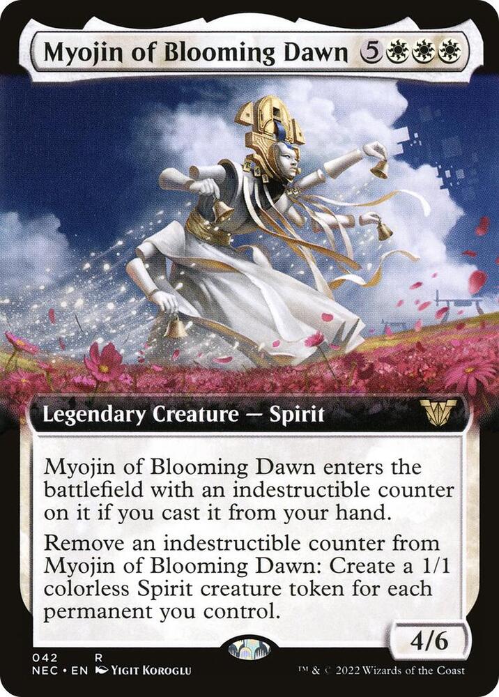 Myojin of Blooming Dawn (Extended Art) | Commander: Kamigawa: Neon Dynasty #42