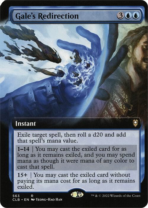 Gale's Redirection (Extended Art) | Commander Legends: Battle for Baldur's Gate #563