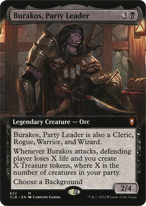 Burakos, Party Leader (Extended Art) | Commander Legends: Battle for Baldur's Gate #622