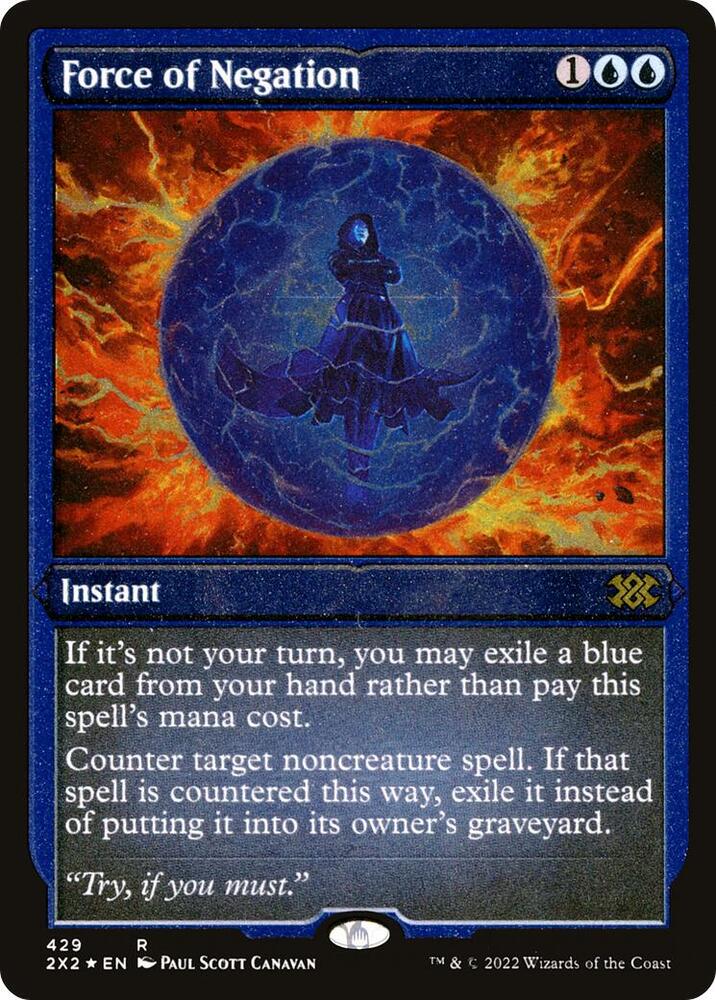 Force of Negation (Foil Etched) | Double Masters 2022 #429