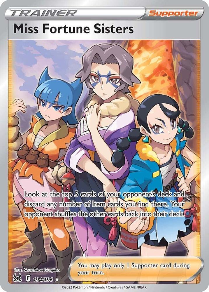 Miss Fortune Sisters (Full Art) | SWSH11: Lost Origin #194/196