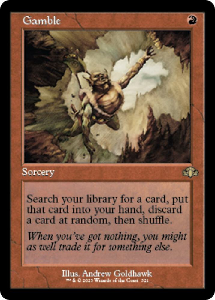 Gamble (Retro Frame) | Dominaria Remastered #321