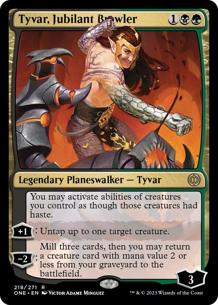 Tyvar, Jubilant Brawler | Phyrexia: All Will Be One #218