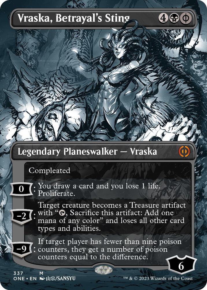 Vraska, Betrayal's Sting (Borderless) | Phyrexia: All Will Be One #337