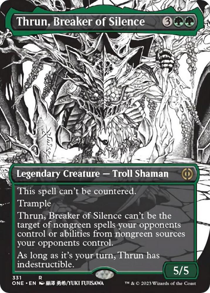 Thrun, Breaker of Silence (Borderless) | Phyrexia: All Will Be One #331