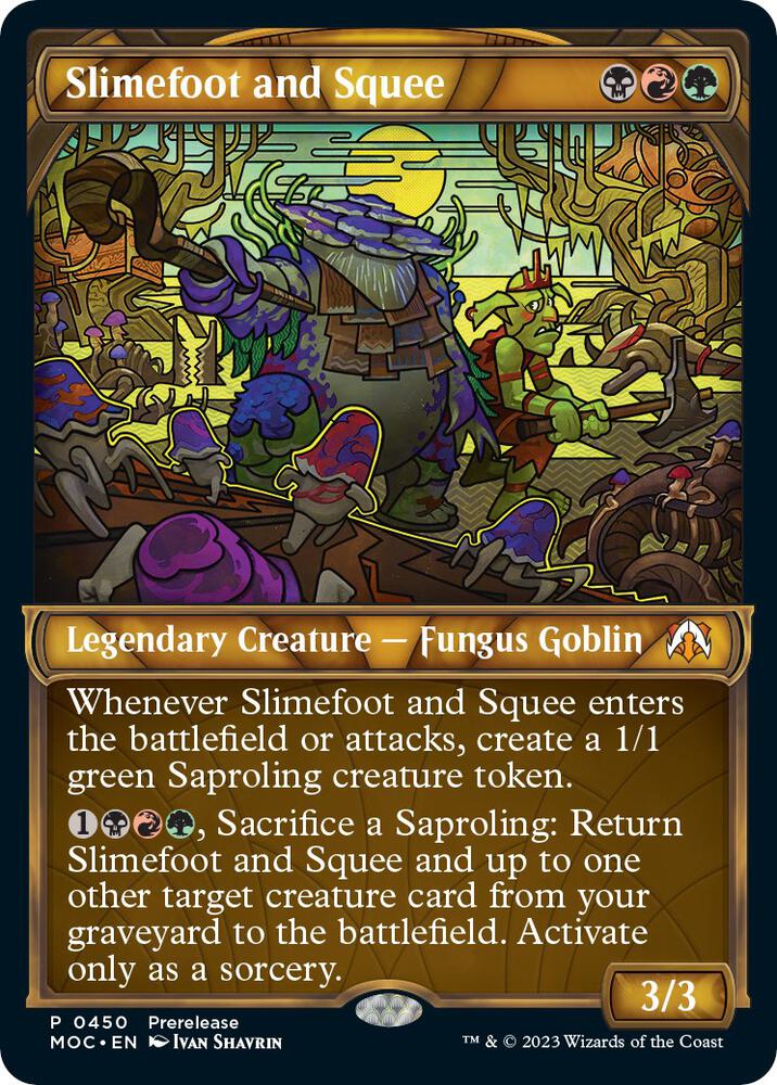 Slimefoot and Squee (Showcase) | Prerelease Cards #450