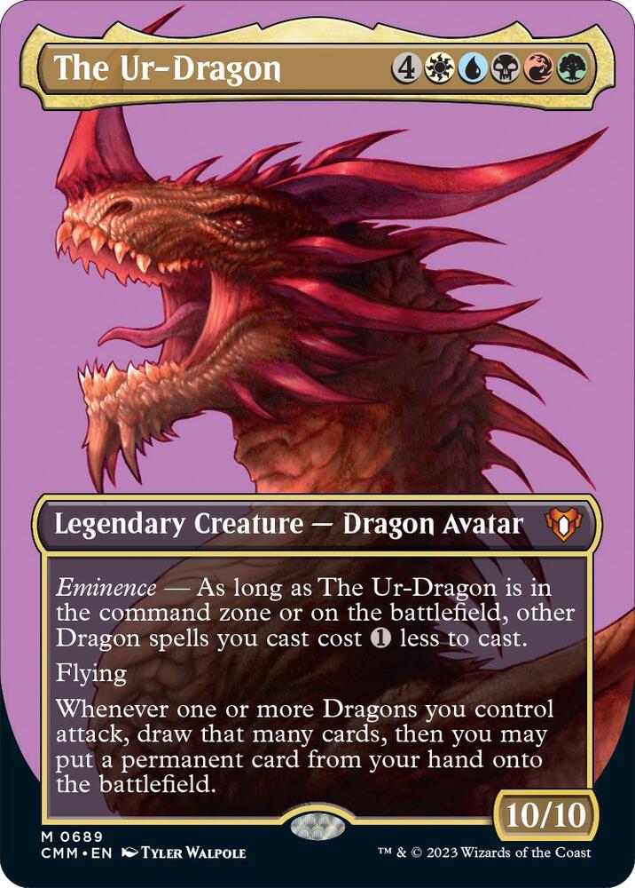 The Ur-Dragon (Borderless) | Commander Masters #689