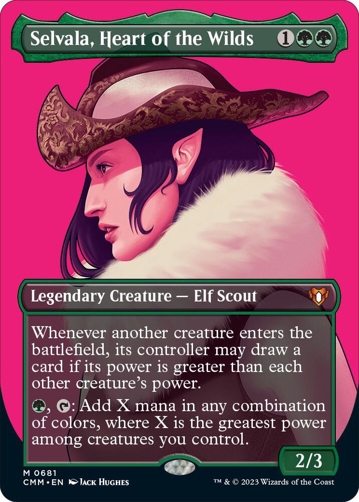 Selvala, Heart of the Wilds (Borderless) | Commander Masters #681