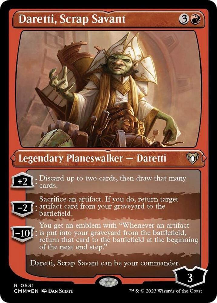 Daretti, Scrap Savant (Foil Etched) | Commander Masters #531