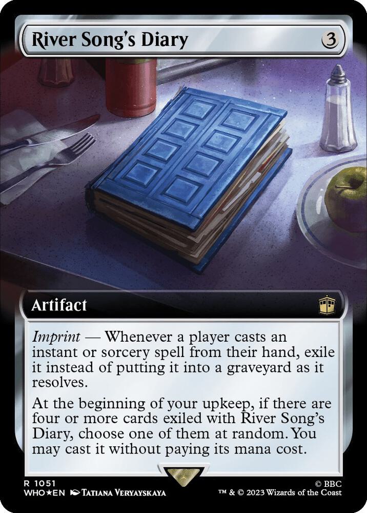 River Song's Diary (Extended Art) (Surge Foil) | Universes Beyond: Doctor Who #1051