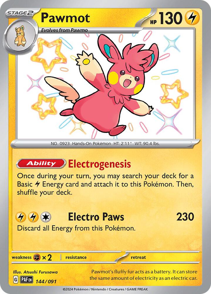 Pawmot | SV: Paldean Fates #144/091
