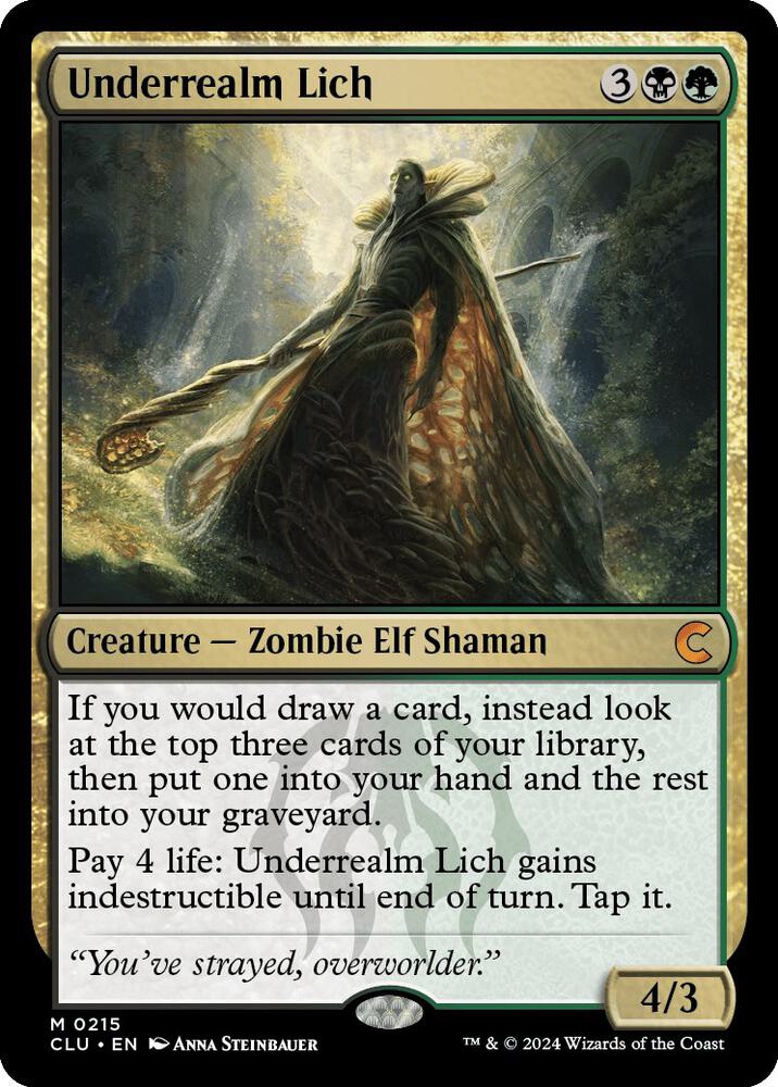 Underrealm Lich | Ravnica: Clue Edition #215