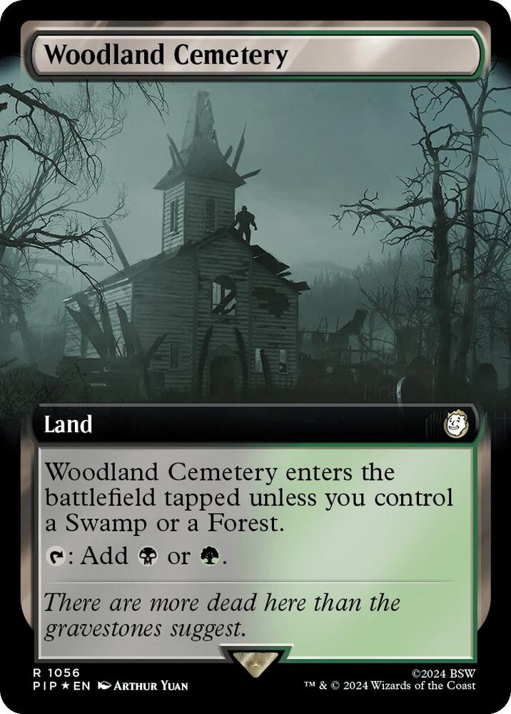 Woodland Cemetery (Extended Art) (Surge Foil) | Universes Beyond: Fallout #1056