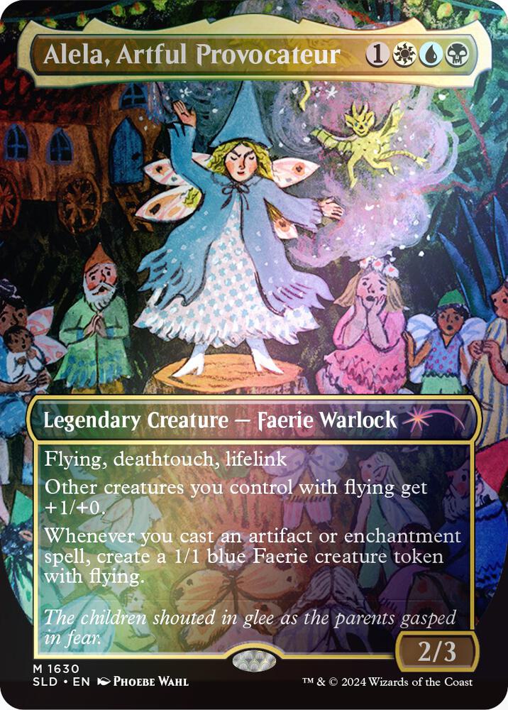 Alela, Artful Provocateur (1630) (Rainbow Foil) | Secret Lair Drop Series #1630