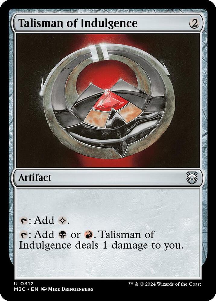 Talisman of Indulgence | Commander: Modern Horizons 3 #312