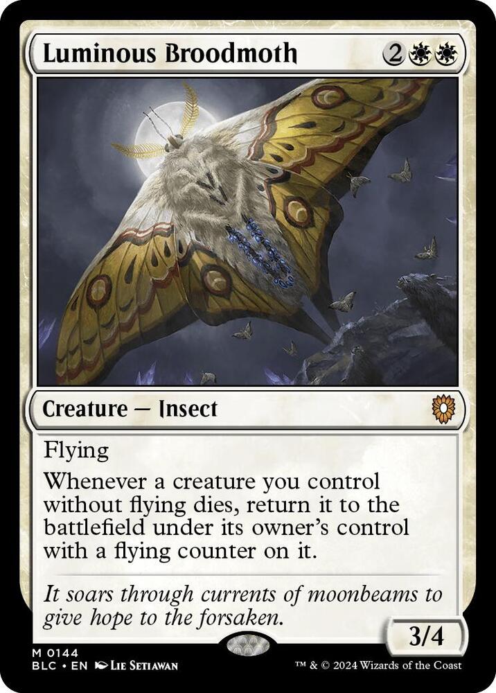 Luminous Broodmoth | Commander: Bloomburrow #144