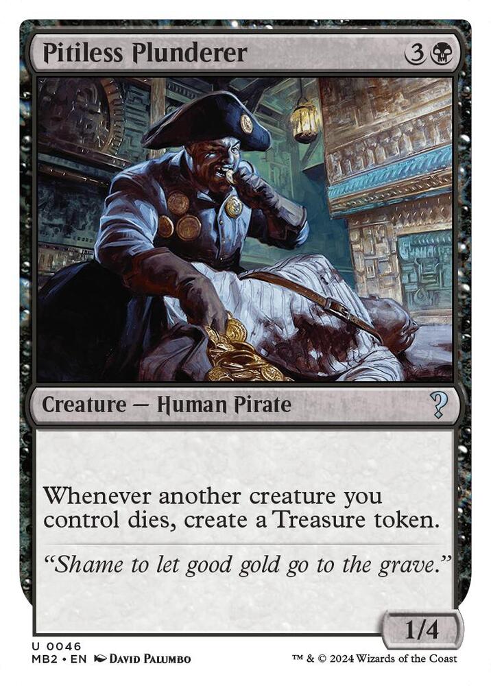 Pitiless Plunderer (White Border) | Mystery Booster 2 #46