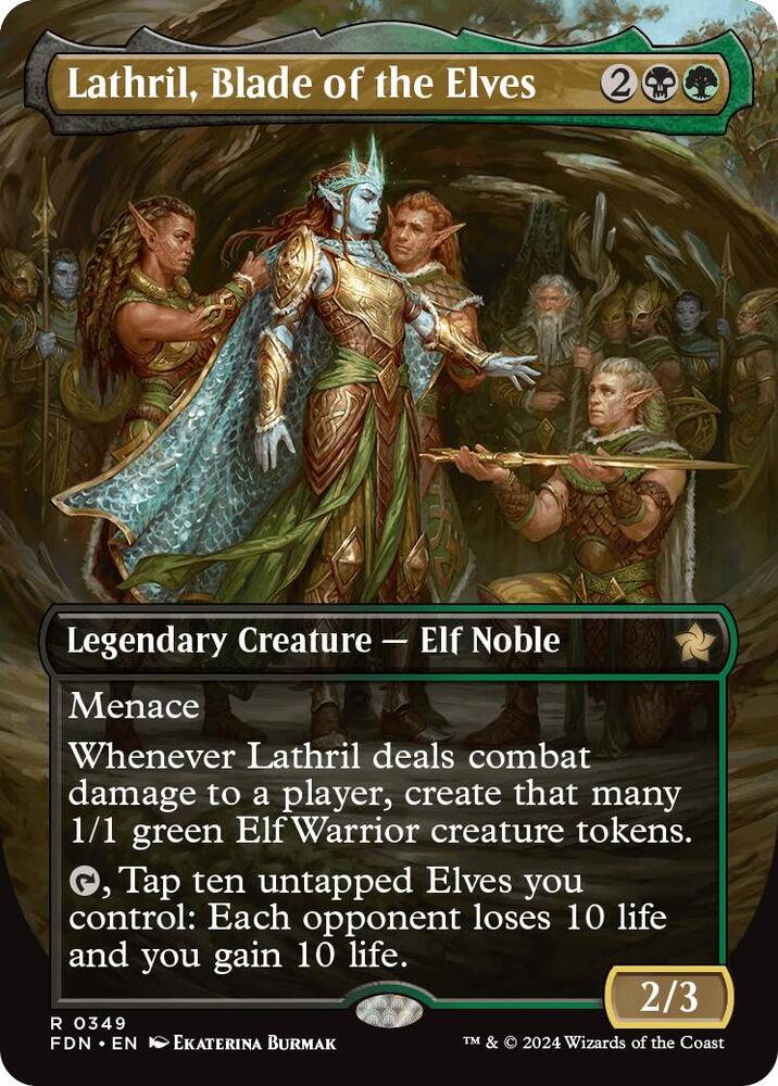 Lathril, Blade of the Elves (Borderless) | Foundations #349