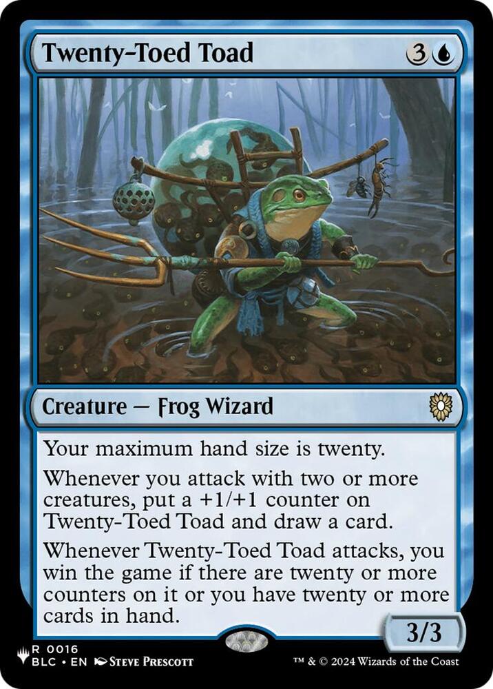 Twenty-Toed Toad | The List Reprints #0016