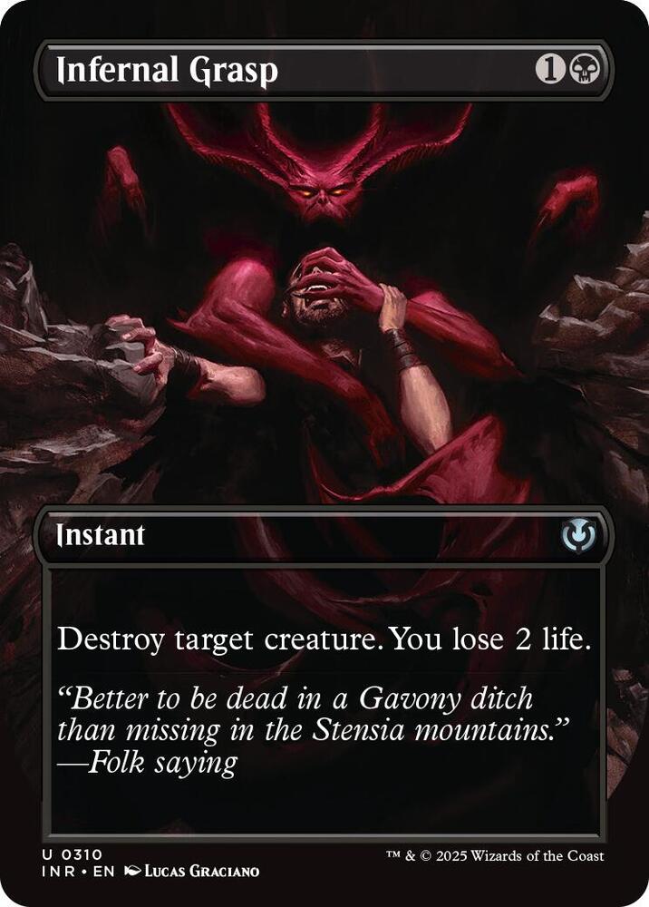 Infernal Grasp (Borderless) | Innistrad Remastered #310