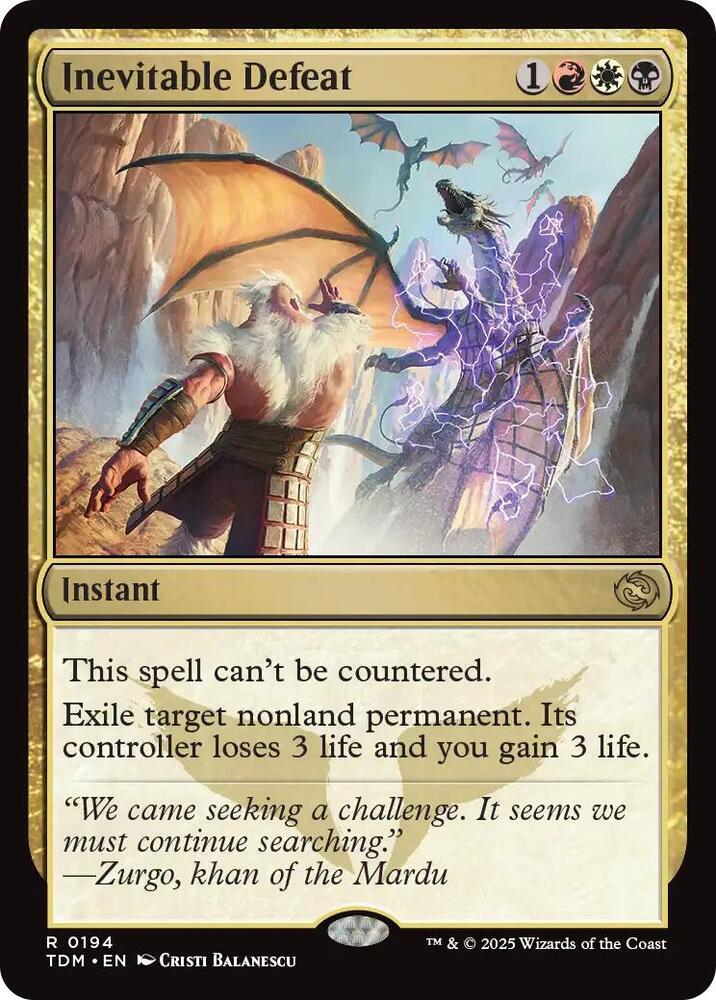 Inevitable Defeat | Tarkir: Dragonstorm #194