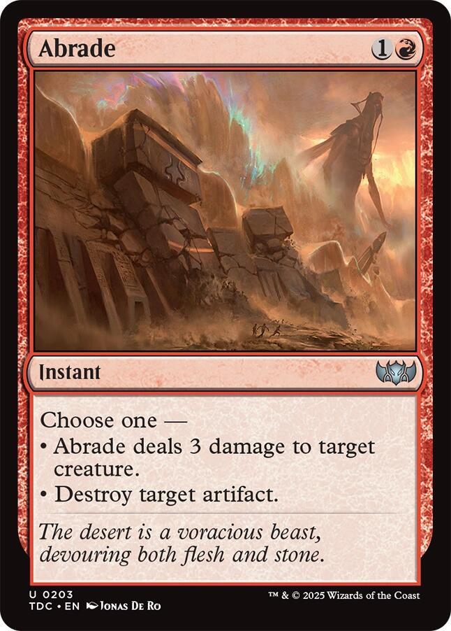 Abrade | Commander: Tarkir: Dragonstorm #203