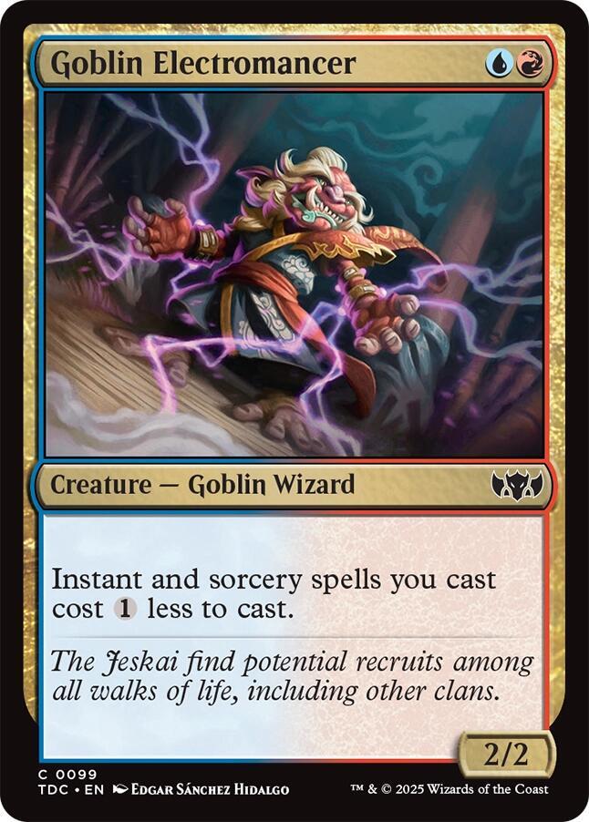 Goblin Electromancer | Commander: Tarkir: Dragonstorm #99