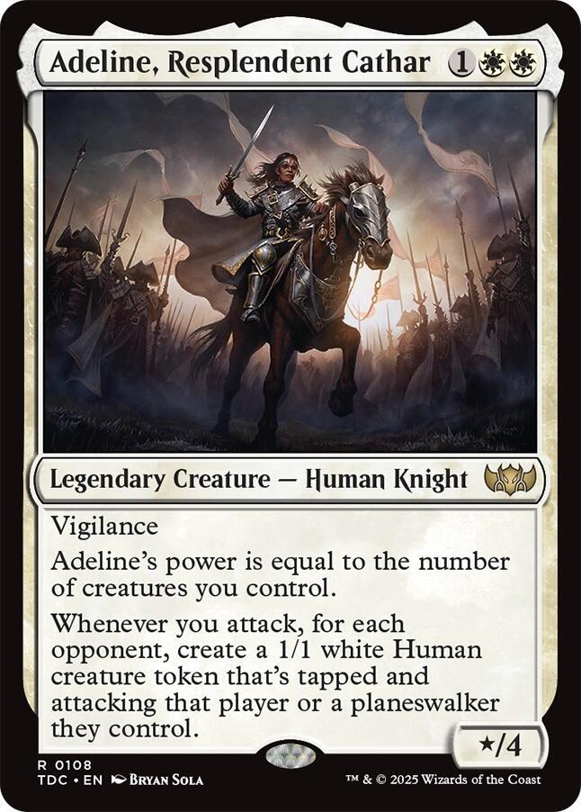 Adeline, Resplendent Cathar | Commander: Tarkir: Dragonstorm #108