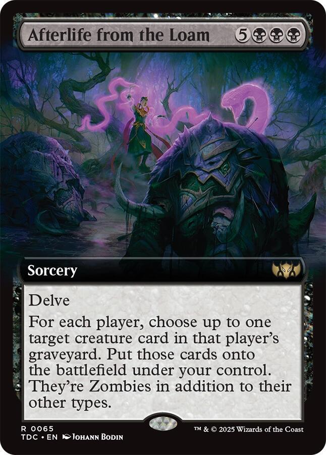 Afterlife from the Loam (Extended Art) | Commander: Tarkir: Dragonstorm #65