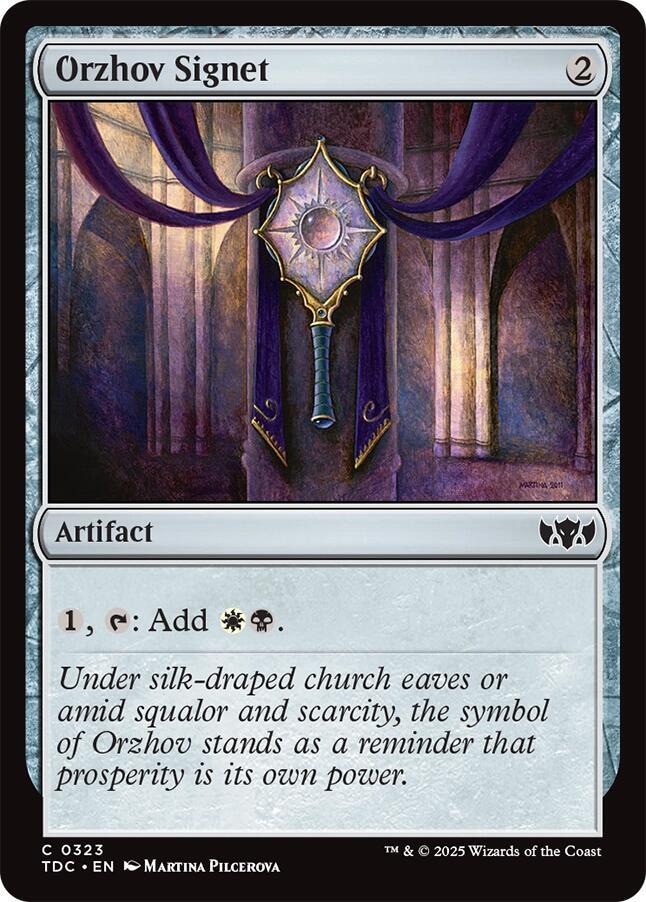 Orzhov Signet | Commander: Tarkir: Dragonstorm #323