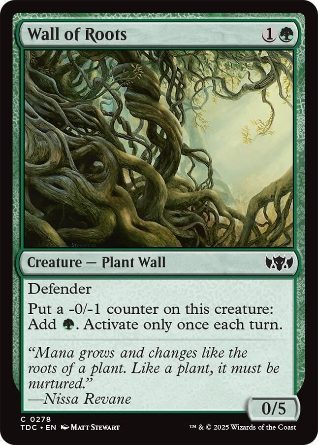 Wall of Roots | Commander: Tarkir: Dragonstorm #278