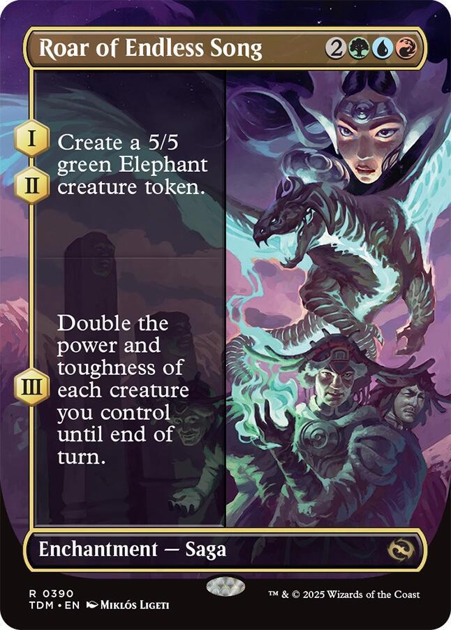 Roar of Endless Song (Borderless) | Tarkir: Dragonstorm #390