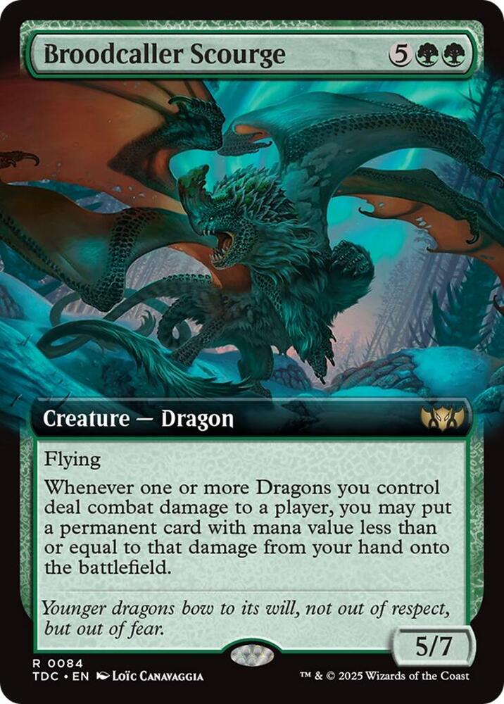 Broodcaller Scourge (Extended Art) | Commander: Tarkir: Dragonstorm #84