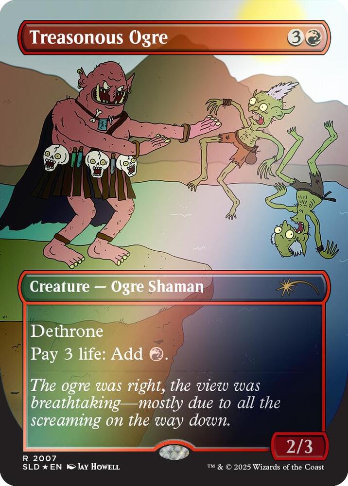Treasonous Ogre (Rainbow Foil) | Secret Lair Drop Series #2007