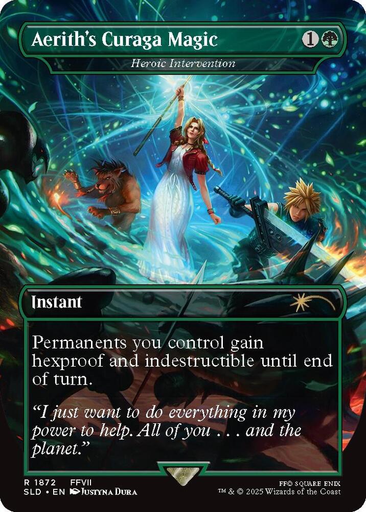 Aerith's Curaga Magic - Heroic Intervention | Secret Lair Drop Series #1872
