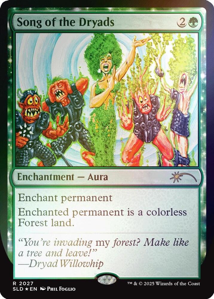 Song of the Dryads (2027) (Rainbow Foil) | Secret Lair Drop Series #2027